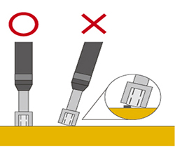 What should I be careful when measuring surface temperature?