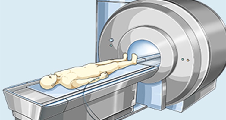 Inside of / Surface of a sample in MRI