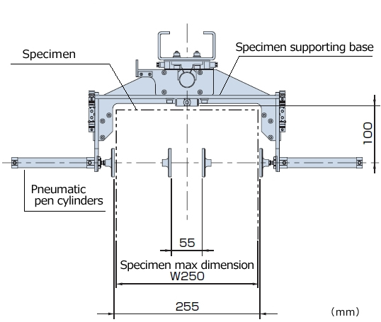 DT-202TB Detail drawing of supporting base