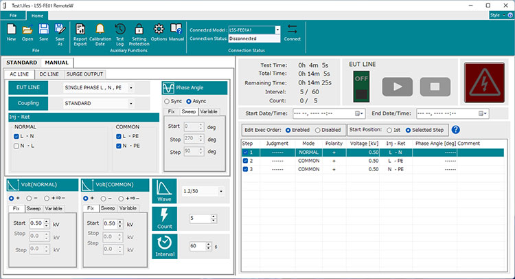 LSS-FE01 PC Software "RemoteW" MODEL:14-00075A