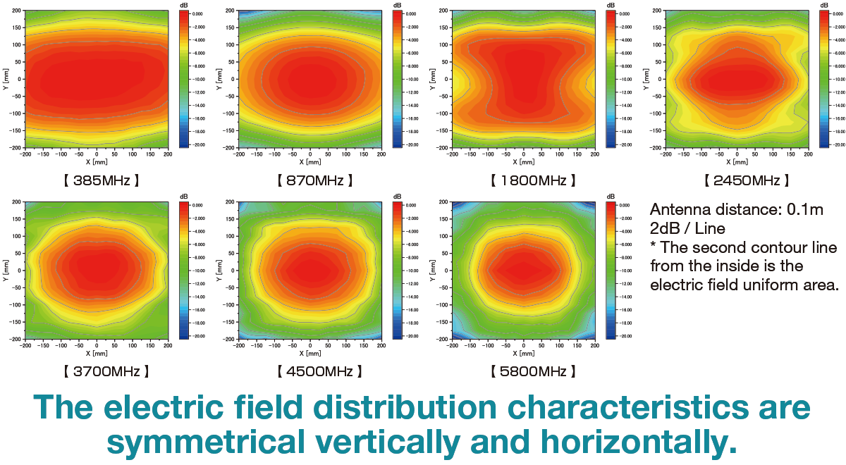 Electric field distribution characteristics